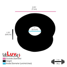 Load image into Gallery viewer, LeLuv Maxi and Gauge Black Penis Pump for Men Bundle with Soft Black TPR Seal and 4 Sizes of Constriction Rings 9 inch Length x 1.75 inch Vibrating Cylinder Diameter
