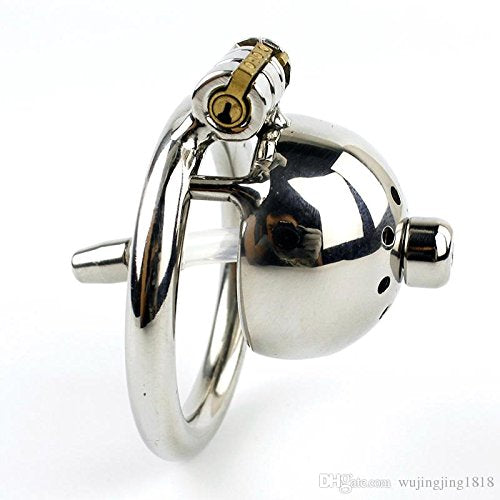 Teriya Stainless Steel Chastity Cage Super Small Male Chastity Device Urethral Sounds Sex Toys for Men Short Cage